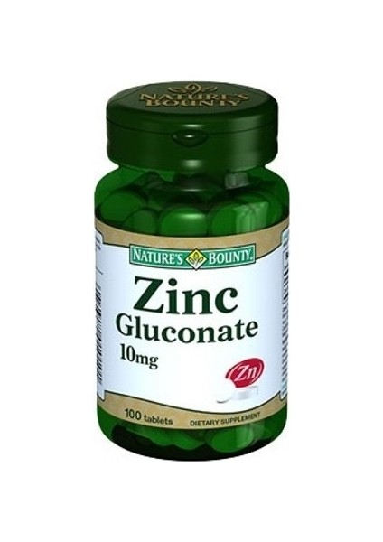 Nature's Zinc Glucanate 10 mg 100 tb