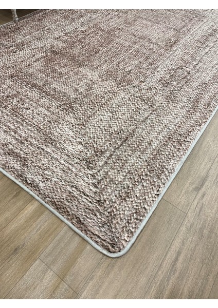Claris Jüt Görünümlü Hasır Desen Lateks Deri Taban Modern Halı fırsatları