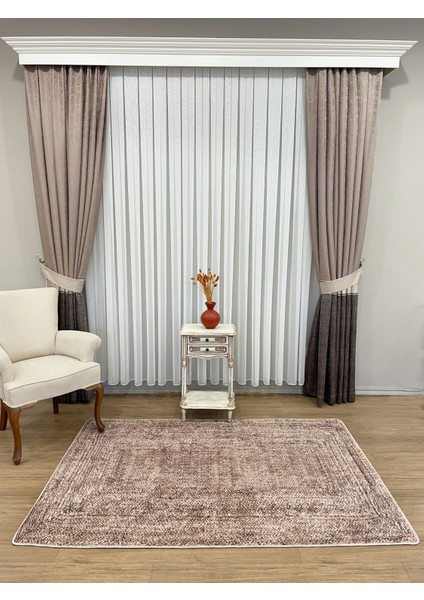 Claris Jüt Görünümlü Hasır Desen Lateks Deri Taban Modern Halı