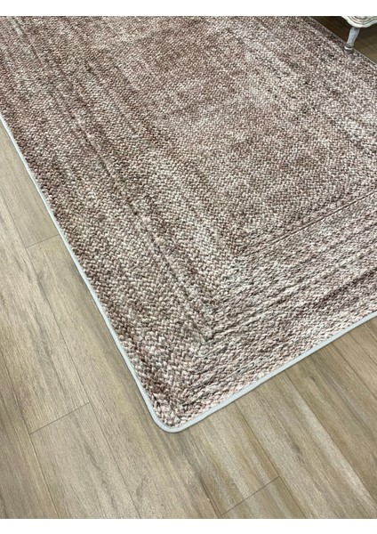 Claris Jüt Görünümlü Hasır Desen Lateks Deri Taban Modern Halı fırsatları