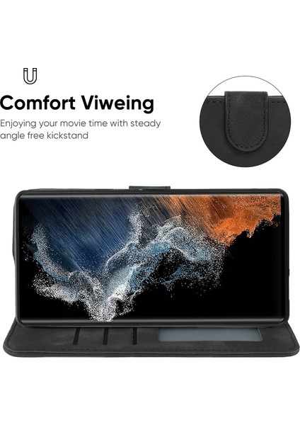 Samsung Galaxy S23 Ultra 5g Için Skin Fe Deri Telefon Kılıfı (Yurt Dışından) indirimleri