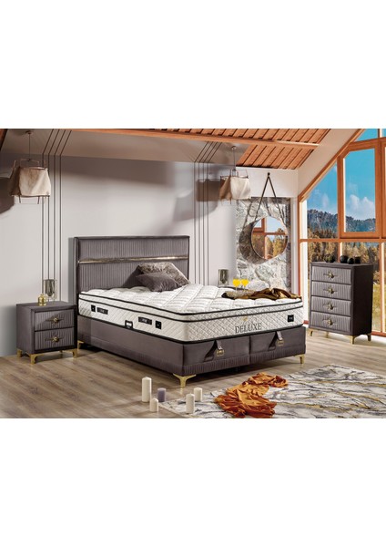 Deluxe Baza Çift Kişilik 200X200 cm (Yatak ve Başlık Fiyata Dahil Değildir)