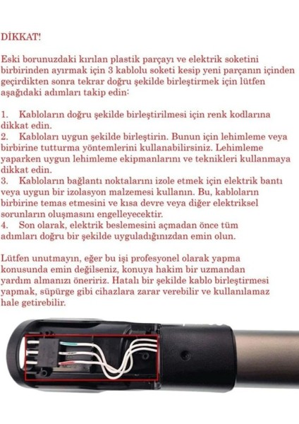 Tekno Trust Beyaz 8000 Serisi Speedpro Dikey Süpürge Boru Tamir Kiti ve Metal Yaylı Buton fırsatları