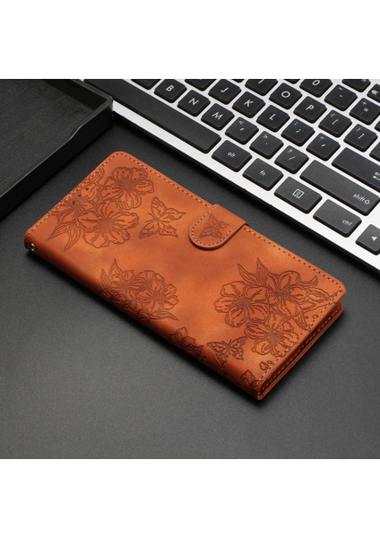 Samsung Galaxy S21 Ultra 5g Için Kiraz Çiçeği Pu Kılıf (Yurt Dışından) modelleri