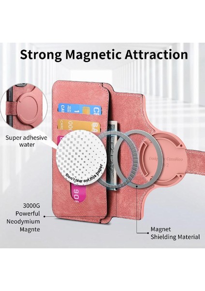 Samsung Galaxy S24 Ultra Cüzdan Mıknatıs Koruyucu Malzeme Için Flip Case (Yurt Dışından)