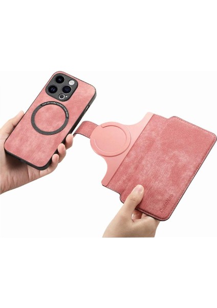 IPhone 15 Için Flip Case Pro Retro Kart Standı Cüzdan Mıknatıs Koruyucu (Yurt Dışından) modelleri