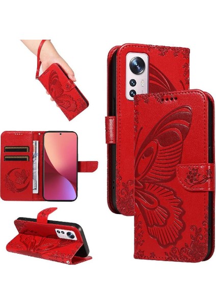 Xiaomi 12 Için Flip Case Yüksek Kalite Deri Ayrılabilir El Kayışı ile (Yurt Dışından) modelleri