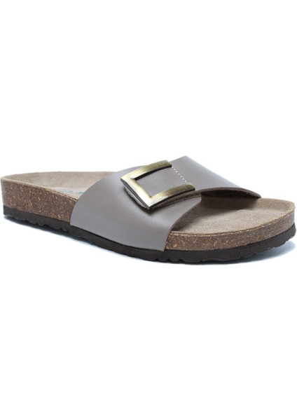 K10280DK Kifidis Soft Step Kadın Deri Mantar Terlik 36-41