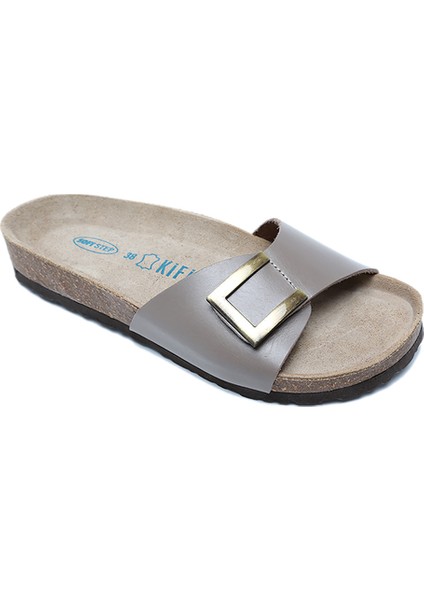 K10280DK Kifidis Soft Step Kadın Deri Mantar Terlik 36-41