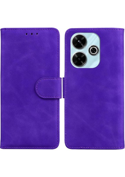 Xiaomi Poco M6 4g Için Flip Case Manyetik Standı Tutucu Kart Yuvası Premium Pu (Yurt Dışından)