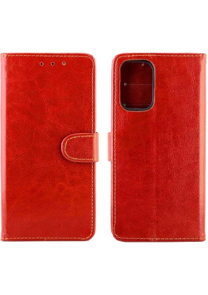 Xiaomi Redmi Not 10 Için Flip Case 4g Kickstand Manyetik Kapatma Kartı Pu (Yurt Dışından)