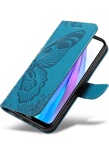Xiaomi Redmi Not 8t Için Flip Case Kredi Kartı ile Ayrılabilir El Kayışı (Yurt Dışından)