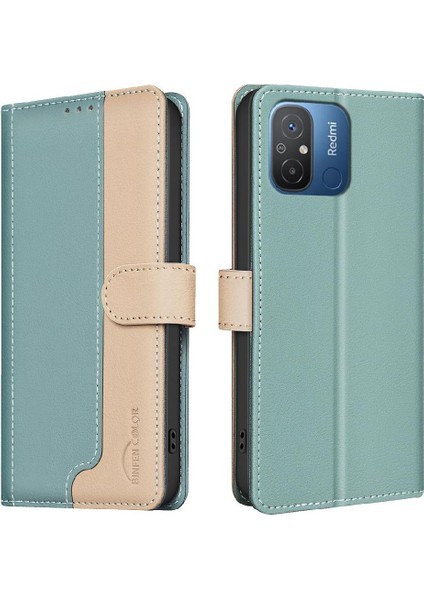 Xiaomi Redmi 12C Kickstand Darbeye Tpu Iç Kabuk Rfıd Için Flip Case (Yurt Dışından)