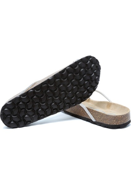 14304 Ch-Kifidis Soft Step Kadın Taşlı Mantar Terlik 36-41