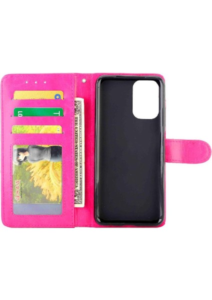 Xiaomi Redmi Not 10 Için Flip Case 4g Kickstand Manyetik Kapatma Kartı Pu (Yurt Dışından)