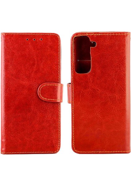 Samsung Galaxy S21 5g Pu Deri Kickstand Darbeye Kart Için Flip Case (Yurt Dışından)