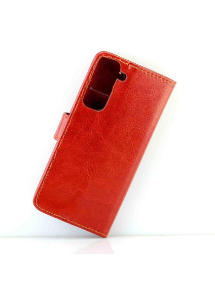Samsung Galaxy S21 5g Pu Deri Kickstand Darbeye Kart Için Flip Case (Yurt Dışından) modelleri