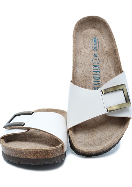 K10280DK Kifidis Soft Step Kadın Deri Mantar Terlik 36-41