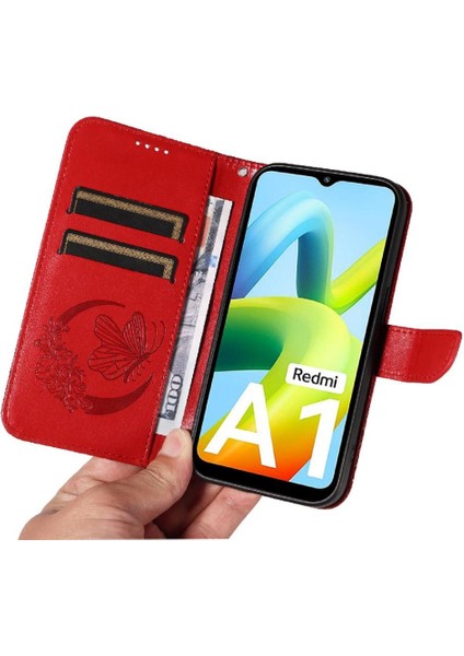 Xiaomi Redmi A1 Için Flip Case Yüksek Kalite Deri Ayrılabilir El Kayışı (Yurt Dışından) modelleri