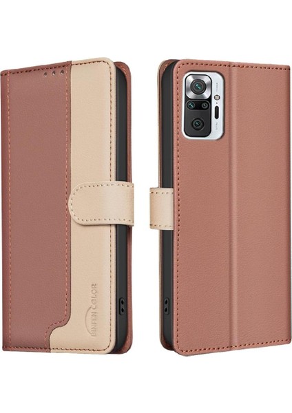 Xiaomi Redmi Not 10 Için Flip Case Pro Max Flip Folio Kickstand Kart Yuvaları (Yurt Dışından)