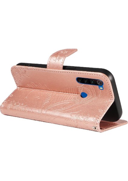 Xiaomi Redmi Not 8t Için Flip Case Kredi Kartı ile Ayrılabilir El Kayışı (Yurt Dışından)