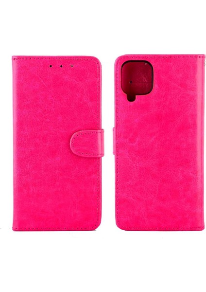 Samsung Galaxy A12 Darbeye Kart Tutucu Pu Deri Için Flip Case (Yurt Dışından)
