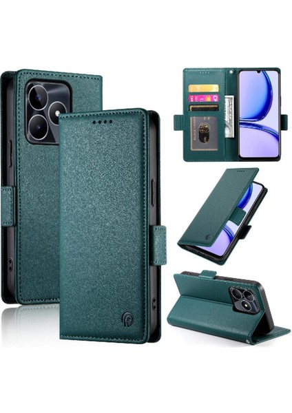 Realme C53 Cüzdan Flip Kartvizit Yuvaları Günlük Kullanım Için Flip Case (Yurt Dışından)