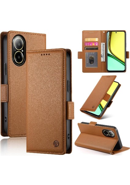 Realme C67 4g Cüzdan Günlük Kullanım Için Flip Case Kart Yuvaları Iş (Yurt Dışından)