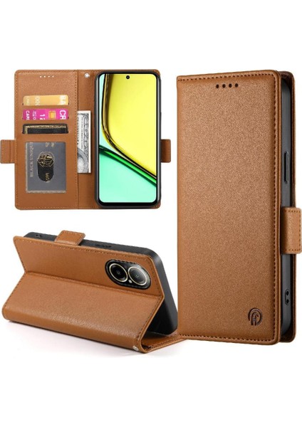 Realme C67 4g Cüzdan Günlük Kullanım Için Flip Case Kart Yuvaları Iş (Yurt Dışından) modelleri
