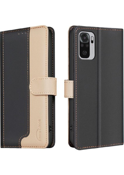 Xiaomi Redmi Not 10 Için Flip Case 4g Rfıd Engelleme Darbeye Tpu Iç (Yurt Dışından)