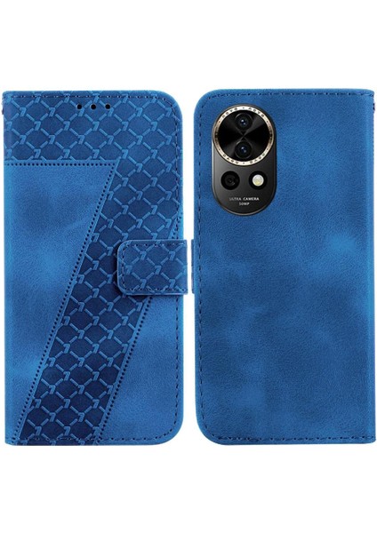 Telefon Kılıfı Için Huawei Nova 12 Kabartmalı Desen Cüzdan Pu Deri Flip Kart (Yurt Dışından)