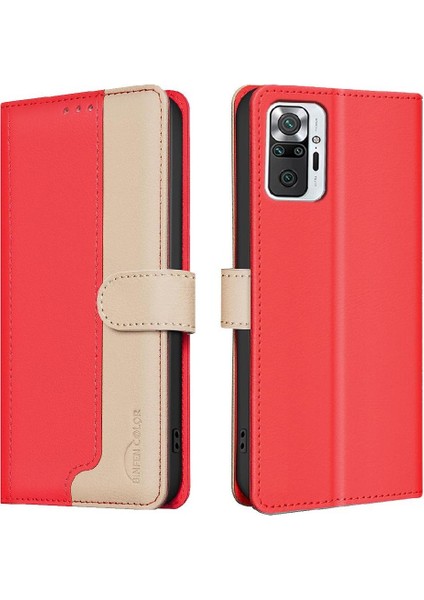 Xiaomi Redmi Not 10 Pro Için Flip Case Rfıd Engelleme Flip Folio Kart Yuvaları (Yurt Dışından)