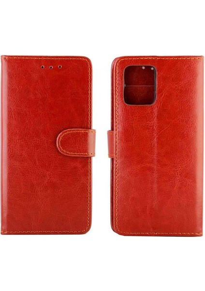 Samsung Galaxy S10 Lite Pu Deri Manyetik Kapatma Kartı Için Flip Case (Yurt Dışından)