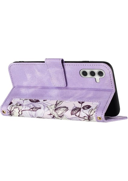 Samsung Galaxy S24 Manyetik Kapatma Anti Scratch Kickstand Için Cüzdan Kılıf (Yurt Dışından)