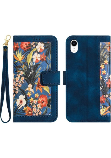 IPhone Xr Anti Scratch Kart Tutucu Pu Deri Kickstand Için Cüzdan Kılıf (Yurt Dışından)