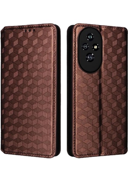 Onur Için Flip Case 200 5g Kart Yuvaları Tutucu Cüzdan Pu Deri 3D (Yurt Dışından)