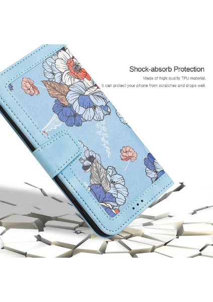 Google Piksel 8A Için Cüzdan Durumda Pu Deri Manyetik Kapatma Anti Scratch (Yurt Dışından)