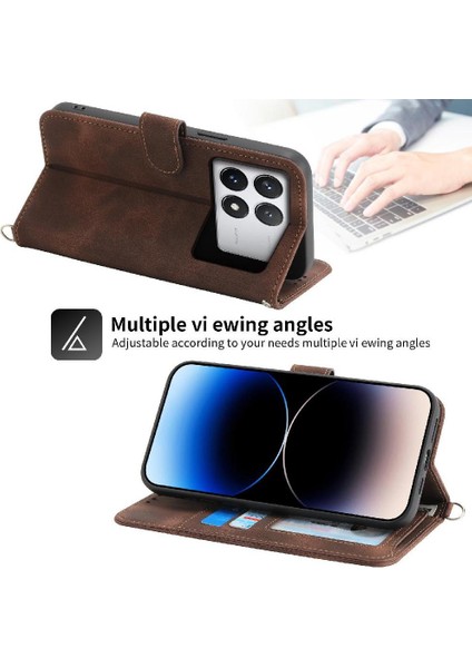 Xiaomi Poco X6 Pro 5g Bileklik Çoklu Kredi Kartı Yuvaları Için Flip Case (Yurt Dışından) indirimleri
