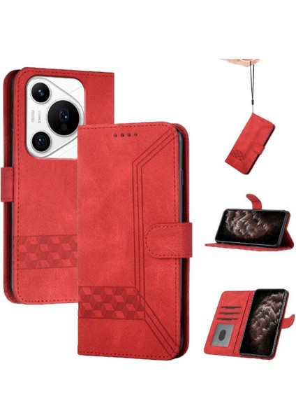 Kullanışlı Huawei Pura 70 Pro Pu Deri Cüzdan Kartı Kapağı ile Uyumlu (Yurt Dışından)
