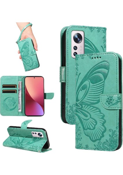 Xiaomi 12 Için Flip Case Yüksek Kalite Deri Ayrılabilir El Kayışı ile (Yurt Dışından)