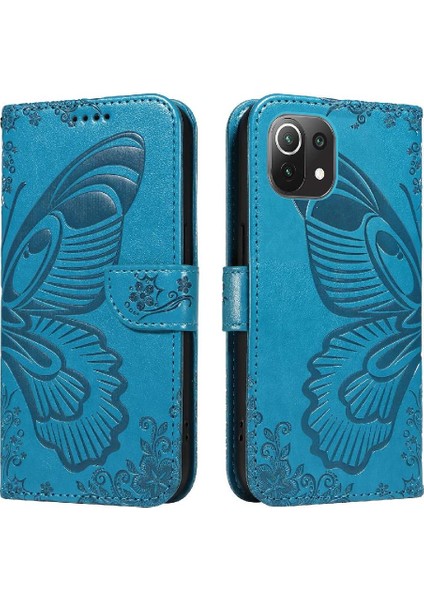 Kredi Kartı Yuvası ile Xiaomi 11 Lite Ayrılabilir El Kayışı Için Flip Case (Yurt Dışından)
