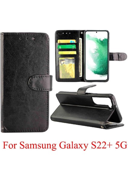 Samsung Galaxy S22 Artı 5g Kart Tutucu Darbeye Dayanıklı Manyetik Için Flip Case (Yurt Dışından)
