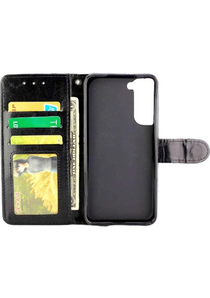 Samsung Galaxy S22 Artı 5g Kart Tutucu Darbeye Dayanıklı Manyetik Için Flip Case (Yurt Dışından)