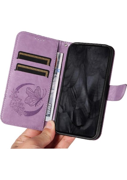 Kredi Kartı Yuvası Ayrılabilir El ile Google Pixel 8 Pro Için Flip Case (Yurt Dışından) modelleri