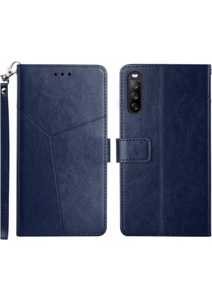 Sony Xperia 10 Vı Için Flip Case Deri Cüzdan Kapak Çevirin Kitap Katlanır Tpu (Yurt Dışından)