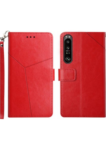 Sony Xperia 1 Vı Için Flip Case Deri Cüzdan Darbeye Tpu Kabuk Çevirme (Yurt Dışından)