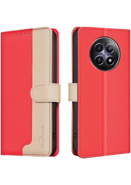 Realme 12 5g Kickstand Rfıd Engelleme Kart Yuvaları Tutucu Flip Case (Yurt Dışından) indirimleri