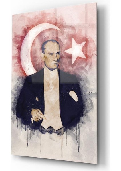 Atatürk Cam Tablo | Hediyelik, Dekoratif, Ofis, Mutfak