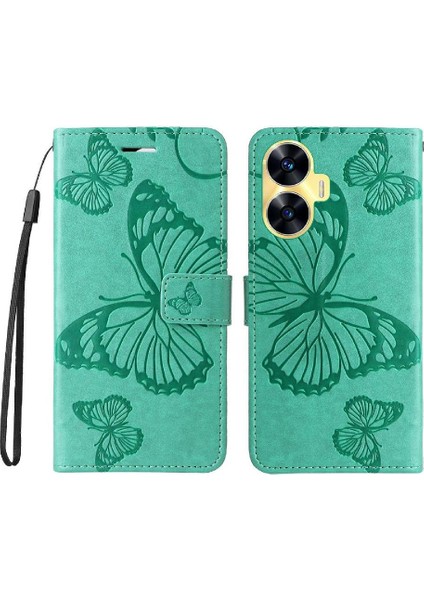 Kart Yuvası Standı Manyetik ile Realme C55 4g Flip Kickstand Için Flip Case (Yurt Dışından) indirimleri