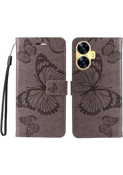 Kart Yuvası Standı Manyetik ile Realme C55 4g Flip Kickstand Için Flip Case (Yurt Dışından) fiyatları